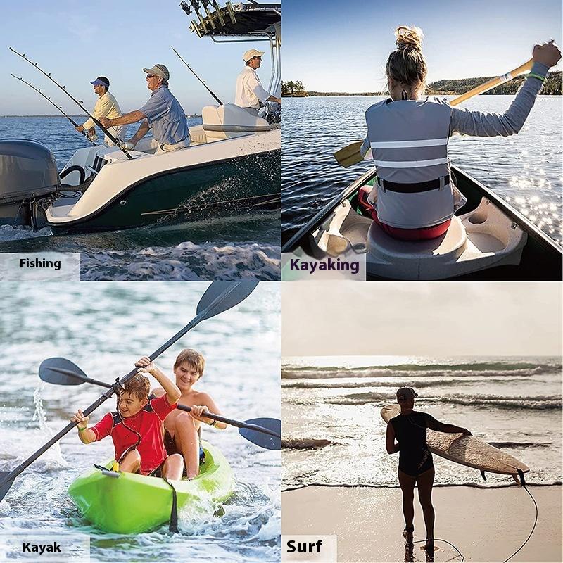 Fishing Boat Paddle - Adjustable Elastic Kayak Rod Lanyard Canoe